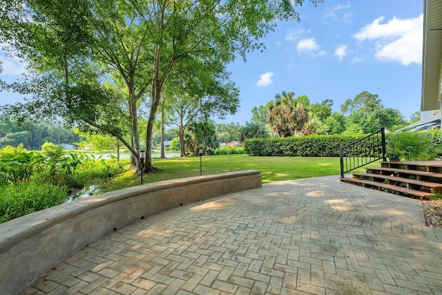 6557 Alan A Dale Trl, Leon, FL 32309 - view of patio / terrace with a water view