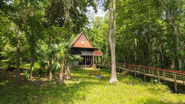 436 Tharpe Cir, Quincy, FL 32351 - view of play area featuring a wooden deck