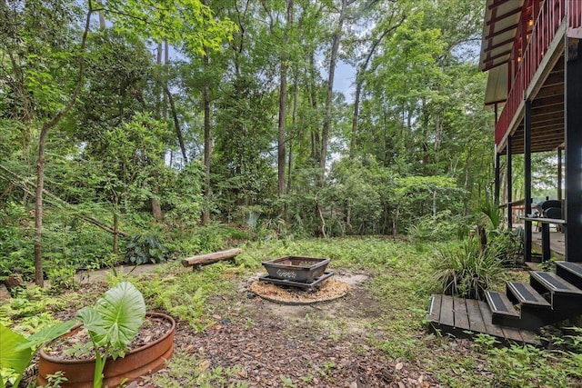 436 Tharpe Cir, Quincy, FL 32351 - view of yard featuring a fire pit