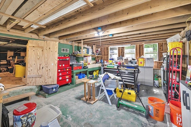 view of below grade area