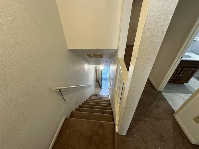 view of stairway