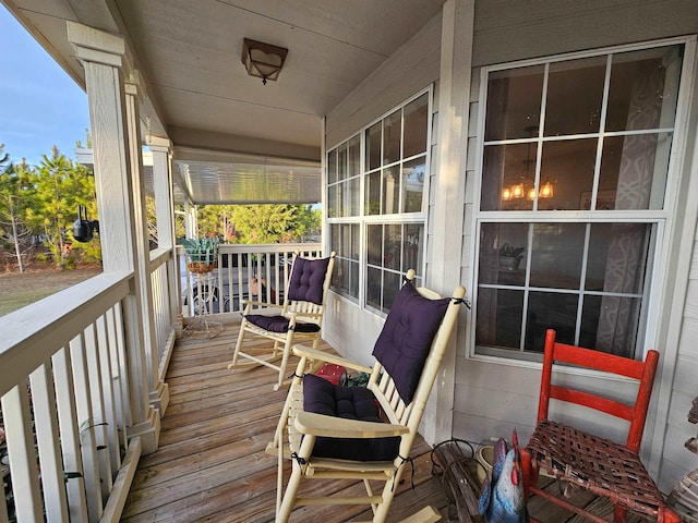 balcony with covered porch