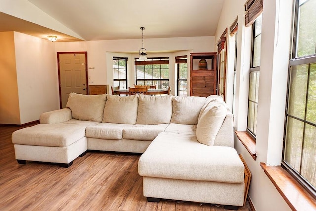 1839 Meriadoc Rd, Tallahassee, FL 32303 - living area with lofted ceiling and wood finished floors