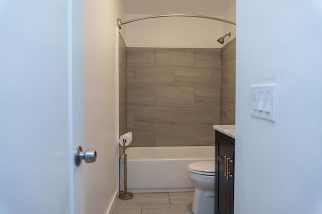 1839 Meriadoc Rd, Tallahassee, FL 32303 - full bathroom featuring vanity, shower / bathtub combination, and tile patterned flooring