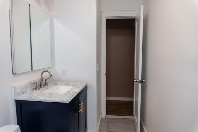 1839 Meriadoc Rd, Tallahassee, FL 32303 - bathroom with vanity and baseboards
