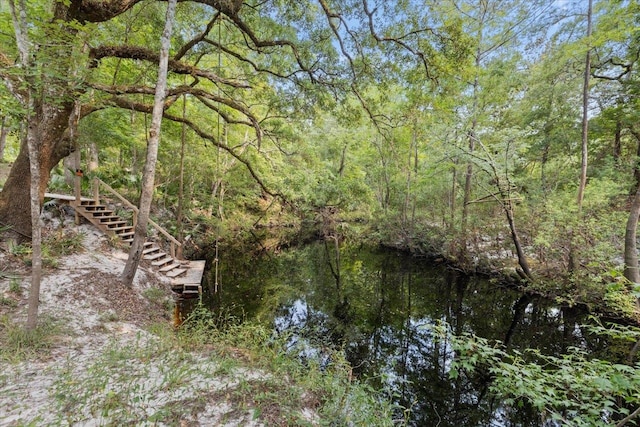 view of nature with a water view