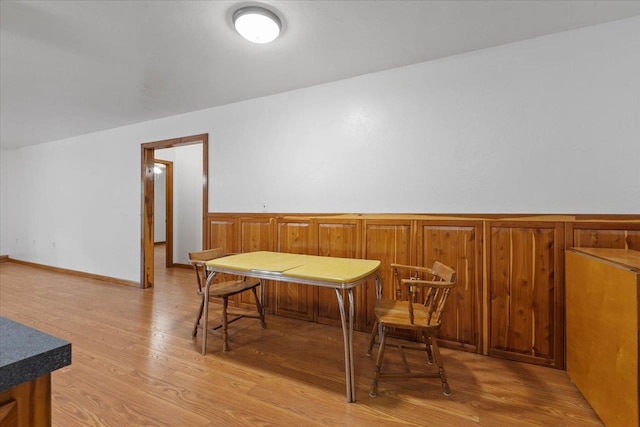 dining room featuring light wood-type flooring