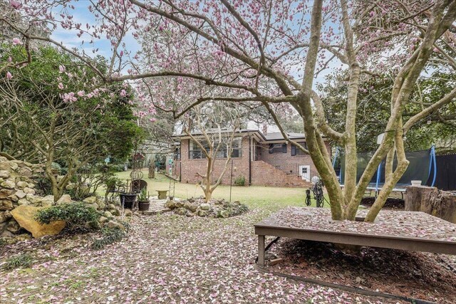 818 Watt Dr, Tallahassee, FL 32303 - view of yard with a trampoline