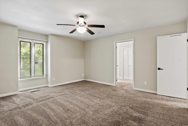 2521 Harriman Cir, Tallahassee, FL 32308 - carpeted spare room featuring ceiling fan and baseboards