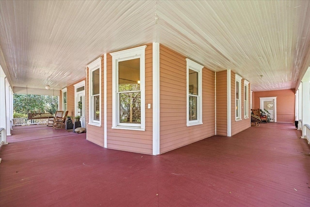 view of patio / terrace with a porch