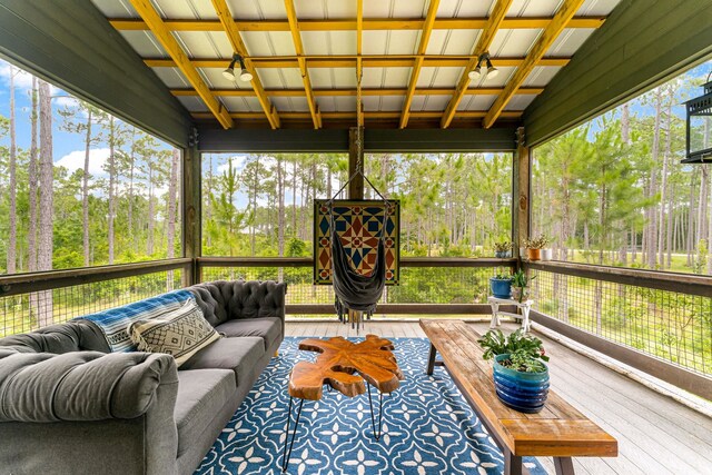 view of sunroom / solarium