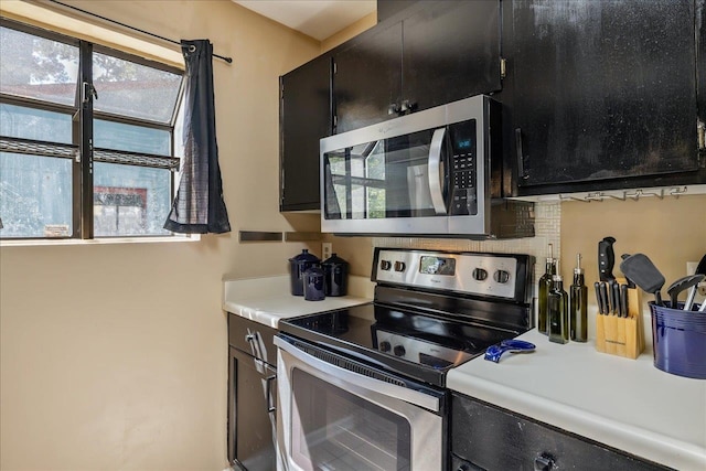 kitchen featuring appliances with stainless steel finishes