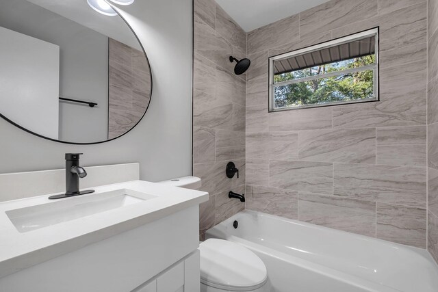 2204 Berkshire Dr, Tallahassee, FL 32304 - bathroom with shower / bathtub combination, toilet, and vanity