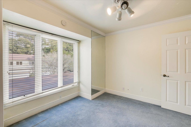 1816 Atlantis Pl, Tallahassee, FL 32303 - carpeted empty room with baseboards, ceiling fan, and ornamental molding