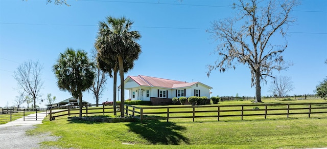 511 SW Sundown Creek Rd, Madison, FL 32340 - view of front facade featuring a rural view and metal roof