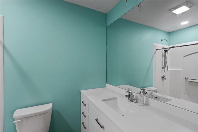 203 Forest Cir, Perry, FL 32347 - bathroom featuring a shower and vanity