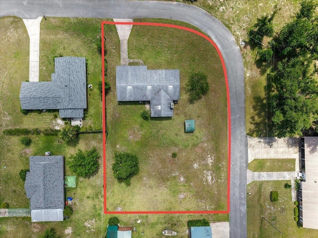 203 Forest Cir, Perry, FL 32347 - aerial view of property and surrounding area with property parcel outlined