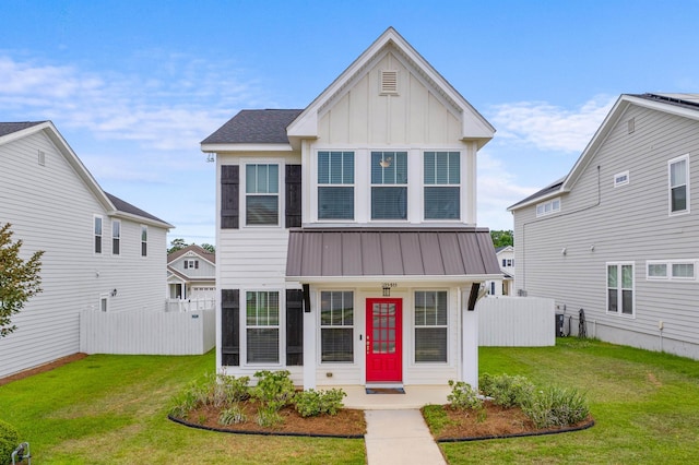 2848 Crestline Rd, Tallahassee, FL 32308 - view of front of house with board and batten siding and a metal roof