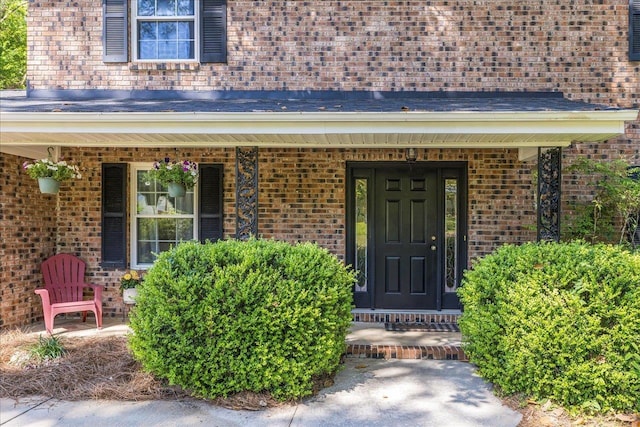 3822 Leane Dr, Tallahassee, FL 32309 - property entrance with a porch and brick siding