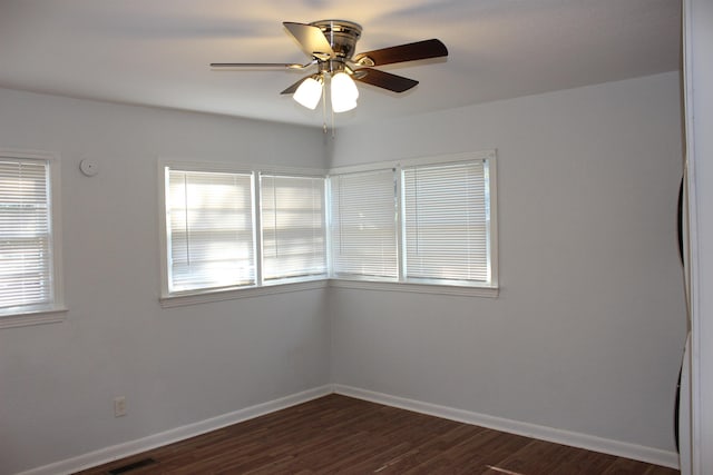 837 Dent St, Tallahassee, FL 32304 - spare room with a wealth of natural light, baseboards, and ceiling fan