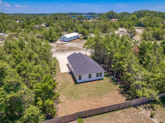 1666 Landing St, Carrabelle, FL 32322 - aerial view of property and surrounding area with a forest