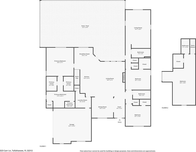 323 Carr Ln, Tallahassee, FL 32312 - room layout