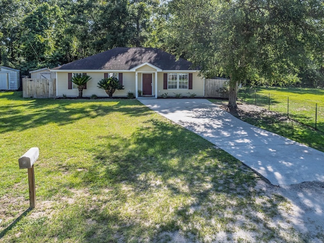 1 Black Foot Rd, Crawfordville, FL 32327 - ranch-style home featuring a shed