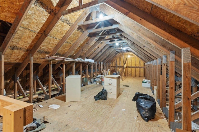 view of attic