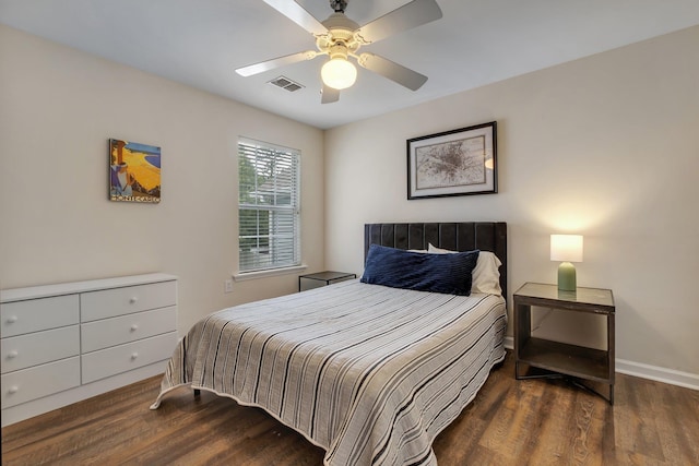 1320 Hendrix Rd Unit 403, Tallahassee, FL 32301 - bedroom with wood finished floors and ceiling fan