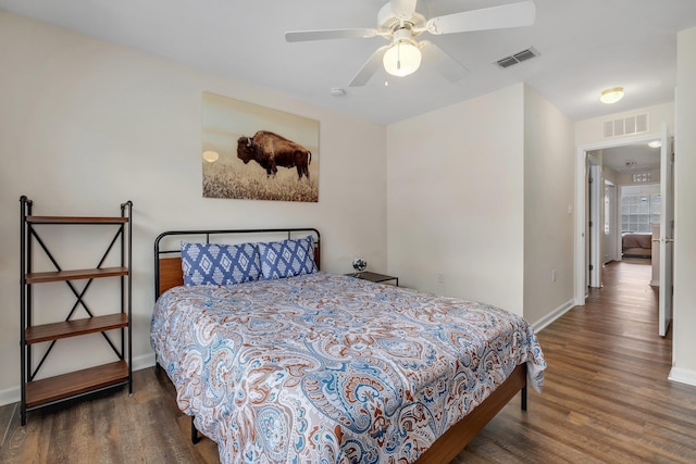 1320 Hendrix Rd Unit 403, Tallahassee, FL 32301 - bedroom featuring wood finished floors and a ceiling fan