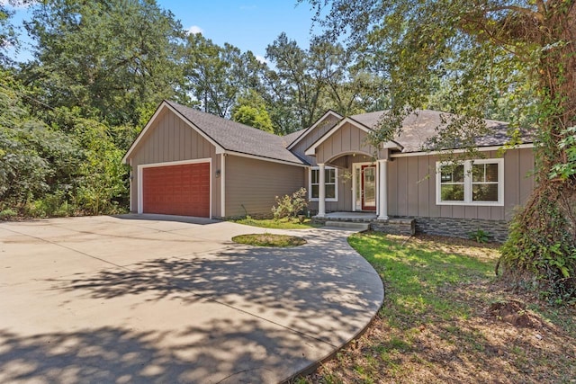 view of front of house featuring a garage