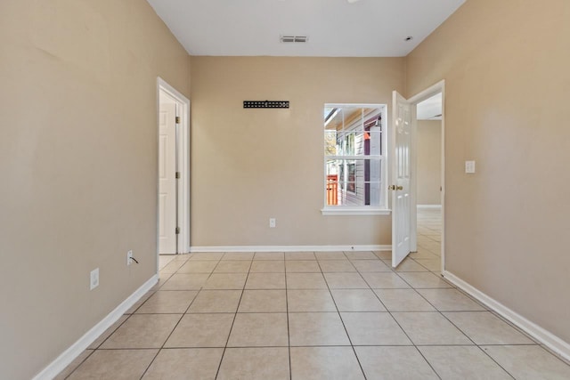 view of tiled empty room