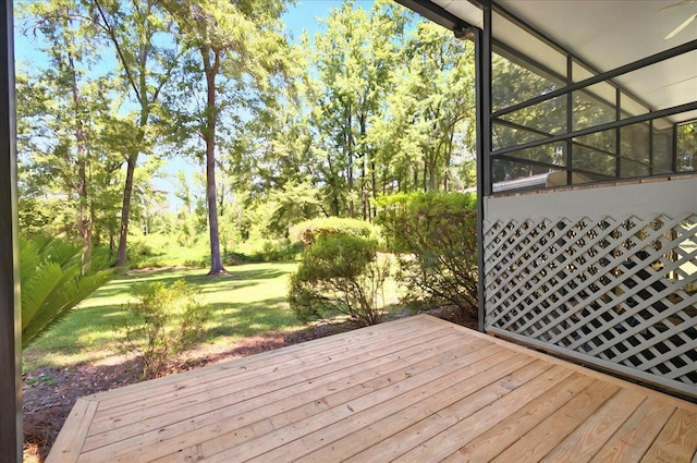 296 Timberlane Rd, Tallahassee, FL 32312 - wooden deck with a yard