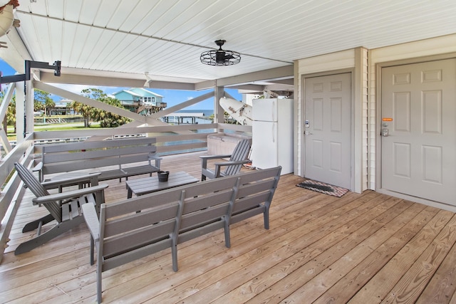 22 Lighthouse Pt, Crawfordville, FL 32327 - deck with an outdoor hangout area