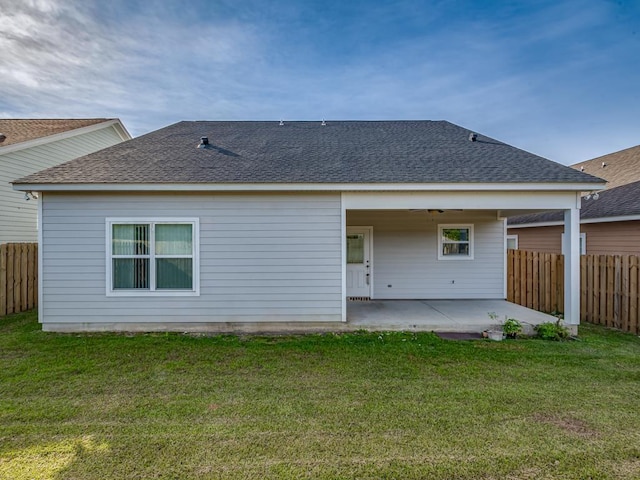 2288 Wabash Trl, Tallahassee, FL 32303 - rear view of house with a patio area and a shingled roof