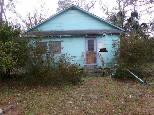 view of rear view of property