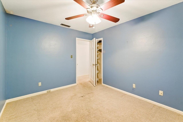 711 Kenilworth Rd, Tallahassee, FL 32312 - empty room featuring carpet and ceiling fan