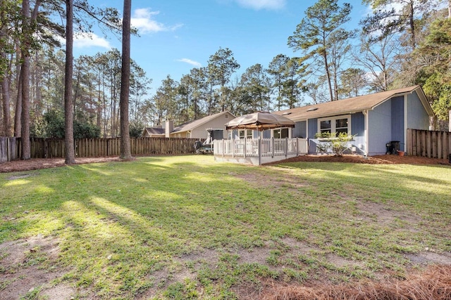 exterior space with a gazebo