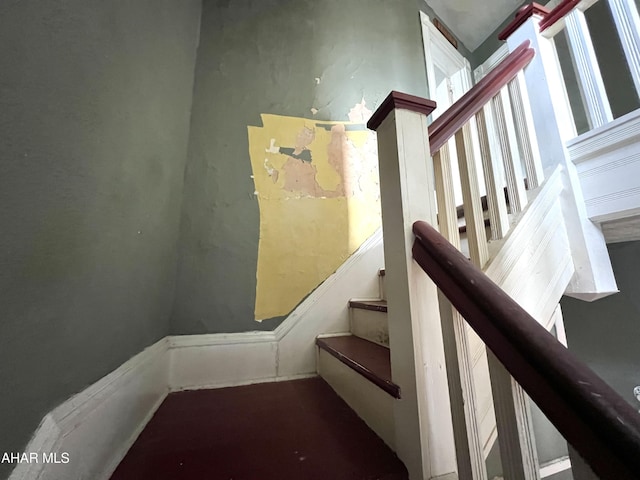 view of stairs