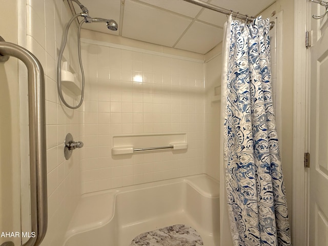 bathroom with walk in shower