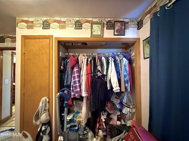 view of closet