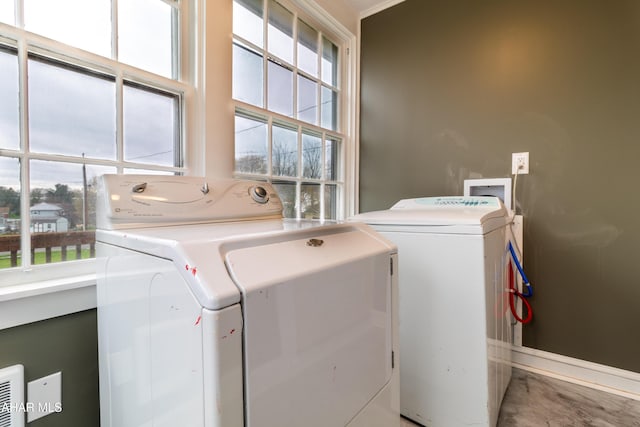 213 N Market St, Martinsburg, PA 16662 - clothes washing area featuring washer and clothes dryer and laundry area