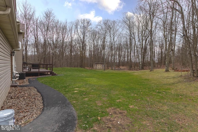 215 Oakwood Dr, Philipsburg, PA 16866 - view of yard with a wooden deck