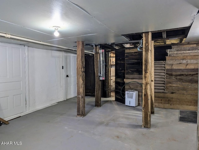 view of basement