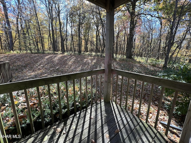 215 E Valley Point Ln, Claysburg, PA 16625 - view of wooden deck