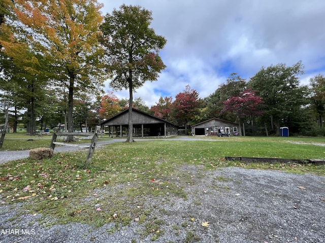 215 E Valley Point Ln, Claysburg, PA 16625 - view of grassy yard with view of wooded area