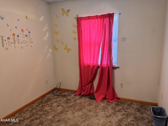 view of carpeted empty room