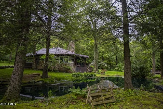 166 Mink Rd, Boswell, PA 15531 - view of yard with a forest view