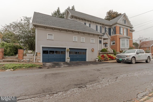 view of front of home featuring a garage