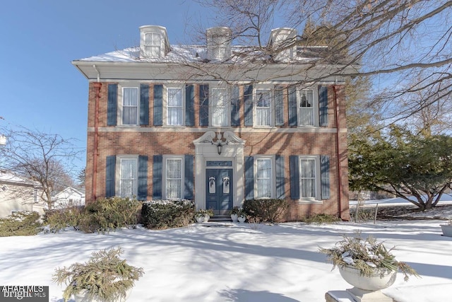 view of colonial-style house